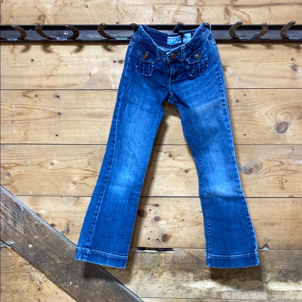 Girl’s Old Navy Blue Flare Wide Leg Jeans